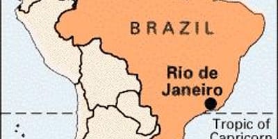Rio de Janeiro i brasil kart