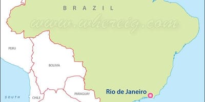 Vis Rio de Janeiro på et kart
