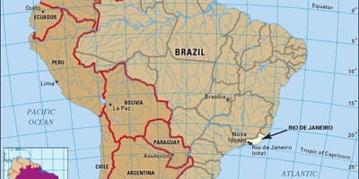 Der er Rio de Janeiro ligger på kartet