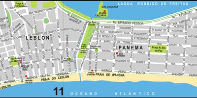 Kart av homofile Rio de Janeiro