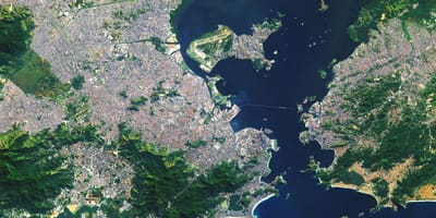Satellitt kart over Rio de Janeiro