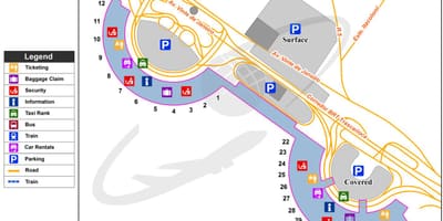 Rio de Janeiro flyplass kart