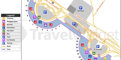 Rio de Janeiro (gig) - flyplassen kart