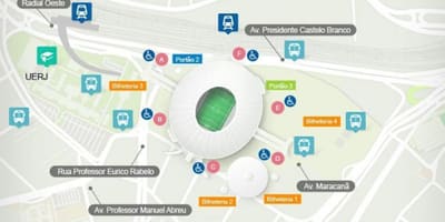 Rio de Janeiro stadion kart